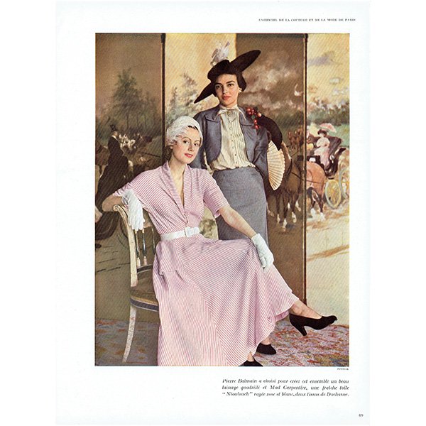フランスの1940年代ファッション雑誌より ゲラン Guerlain 香水 0134 アンティーク ヴィンテージの古いプリント 紙もの Comfy Design