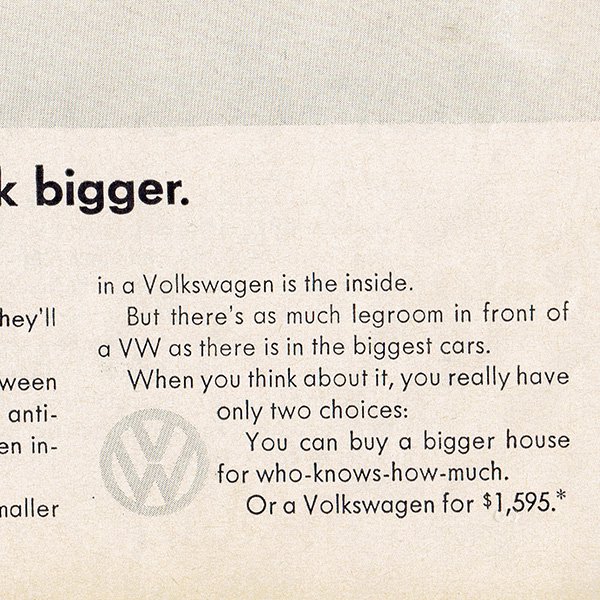 1960年代 フォルクスワーゲンビートル(VW Beetle)ヴィンテージ雑誌広告 005