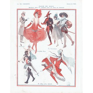 フランスの雑誌挿絵 ～LA VIE PARISIENNE～よりLouis Vallet 0130-