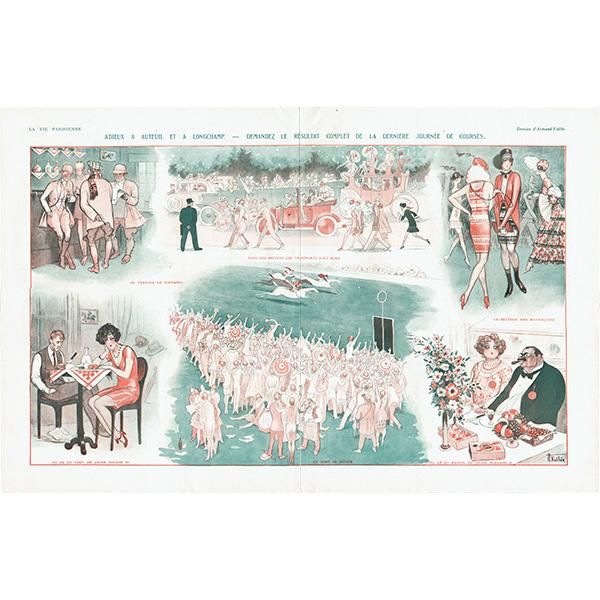 訳あり商品 ～LA フランスの雑誌挿絵 VIE Vallée PARISIENNE～より（Armand その他