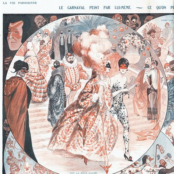 ファッションの フランスの雑誌挿絵 Vallée PARISIENNE～より（Armand VIE ～LA その他