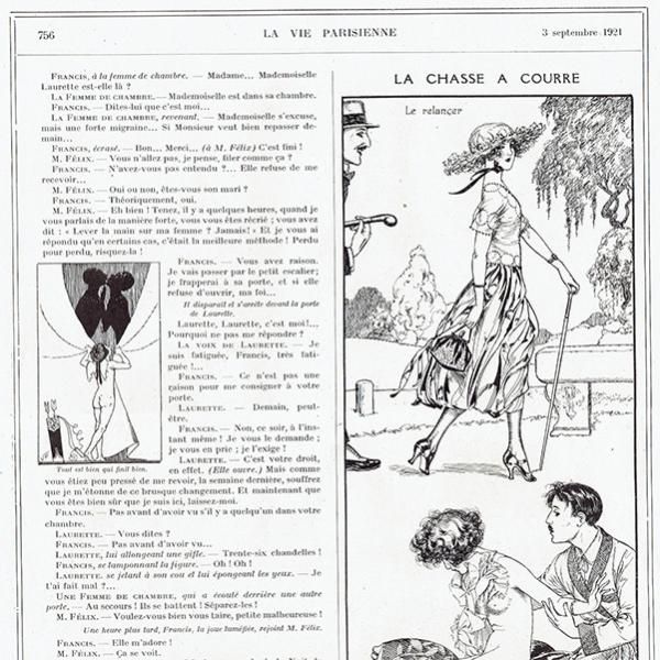 フランスの雑誌挿絵 1928年 ～LA VIE PARISIENNE～より（シェリ