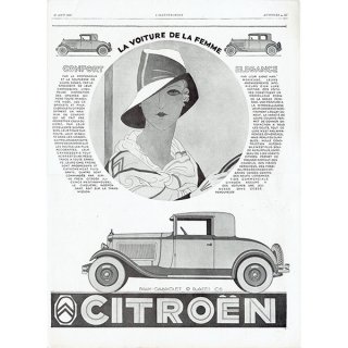 Citroën（シトロエン）1929年 フレンチヴィンテージ広告  0076