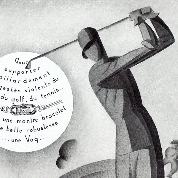 VOG スポーツ用時計のヴィンテージ広告 1929年 0195
