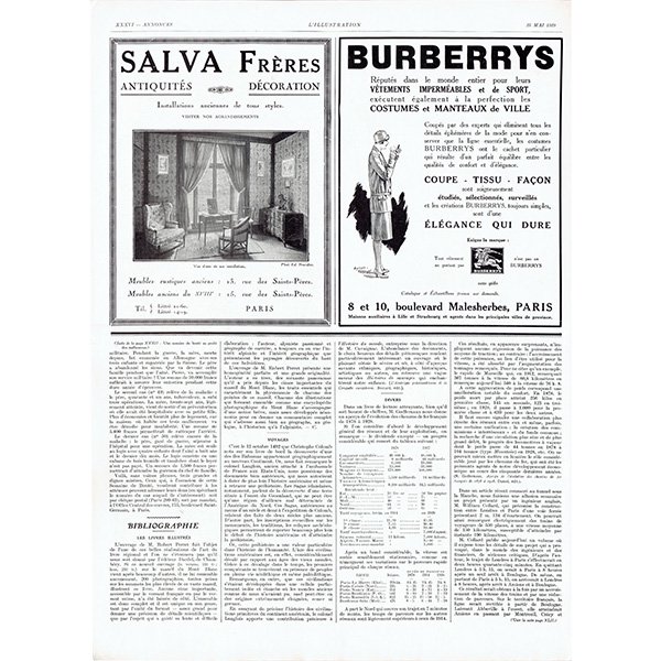MORRIS-LEON- BOLLEE（モーリス社 レオン・ボレー） 1929年 フレンチヴィンテージ広告  0081