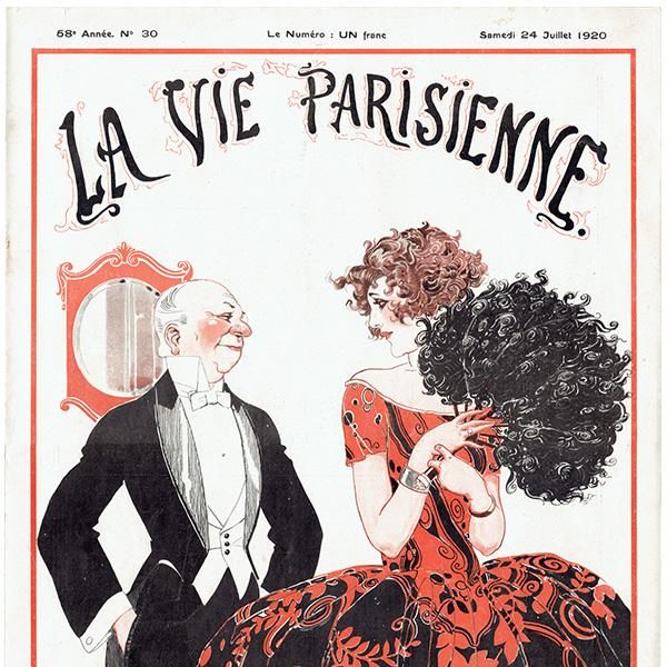 【メール便不可】 フランスの雑誌挿絵 ～LA VIE PARISIENNE～より（ルネ その他