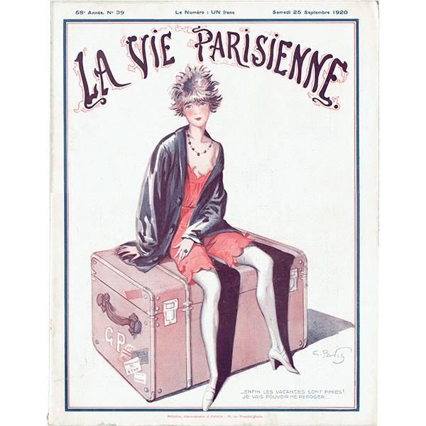 【オンラインショップ】 フランスの雑誌表紙 ～LA VIE PARISIENNE～より（Georges Alfred その他