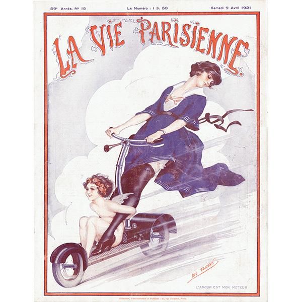 【着後レビューで 送料無料】 フランスの雑誌表紙 ～LA VIE PARISIENNE～より（Léo Fontan その他