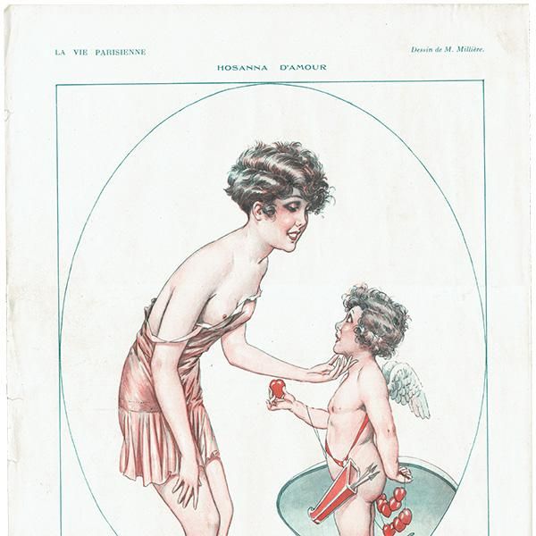 【着後レビューで 送料無料】 フランスの雑誌挿絵 ～LA PARISIENNE～より（モーリス VIE その他