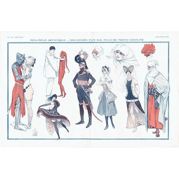 フランスの雑誌挿絵 ～LA VIE PARISIENNE～より（Louis Vallet