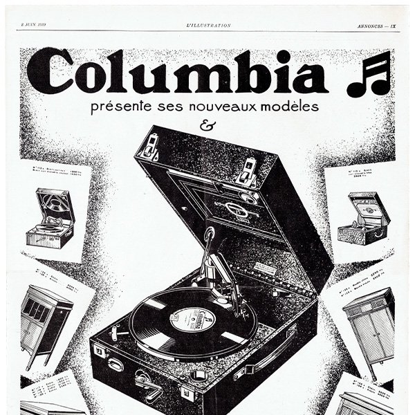 Colombia（コロンビア）フレンチヴィンテージ広告 1929年 0213