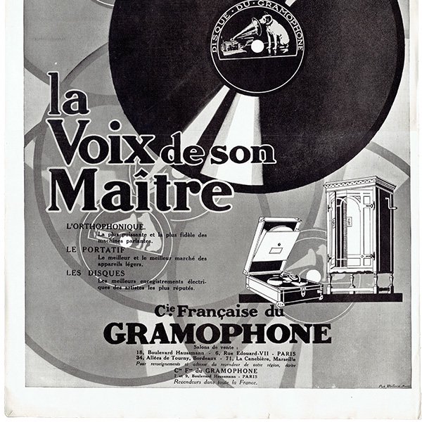 եơ / Gramophone / La Voix de son Maitre 1929ǯ 0235