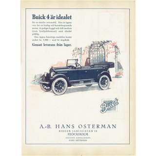 スウェーデンヴィンテージ広告 / Buick 4（ビュイック） 1924年 0242