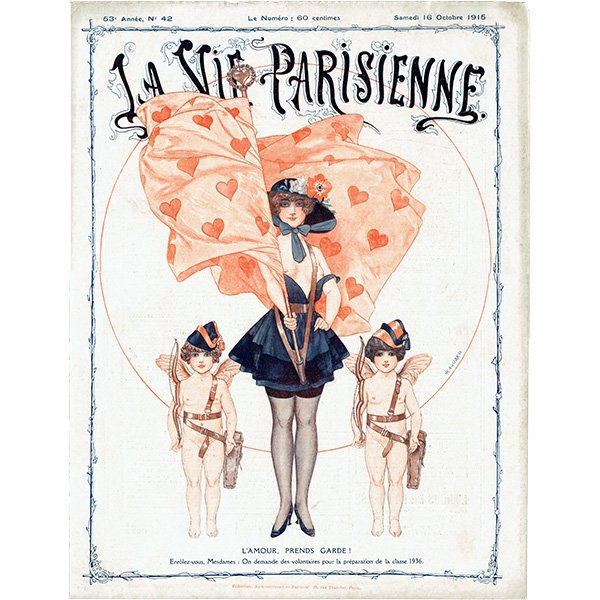フランスの雑誌表紙 〜LA VIE PARISIENNE〜より（シェリ・エルアール/Chéri Hérouard）0513
