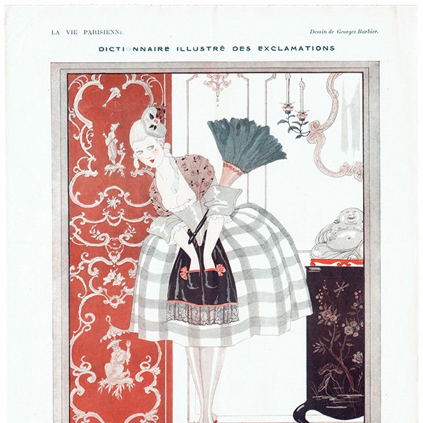 ～LA　VIE　PARISIENNE～より0525-　ジョルジュ・バルビエ（George　Barbier）フランスの雑誌挿絵