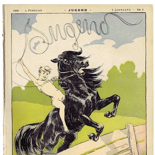 ドイツのイラスト文芸雑誌JUGEND（ユーゲント） 1896-2-1 NR.5  0004