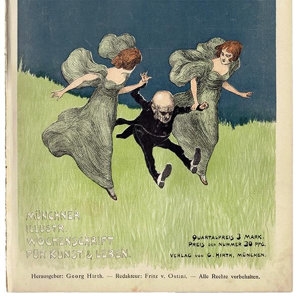 ドイツのイラスト文芸雑誌JUGEND（ユーゲント） 1896-3-21 NR.12