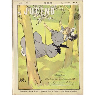 ドイツのイラスト文芸雑誌JUGEND（ユーゲント） 1896-5-9 NR.19  0018