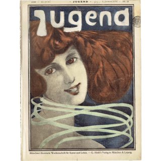 ドイツのイラスト文芸雑誌JUGEND（ユーゲント） 1896-6-13 NR.24  0023