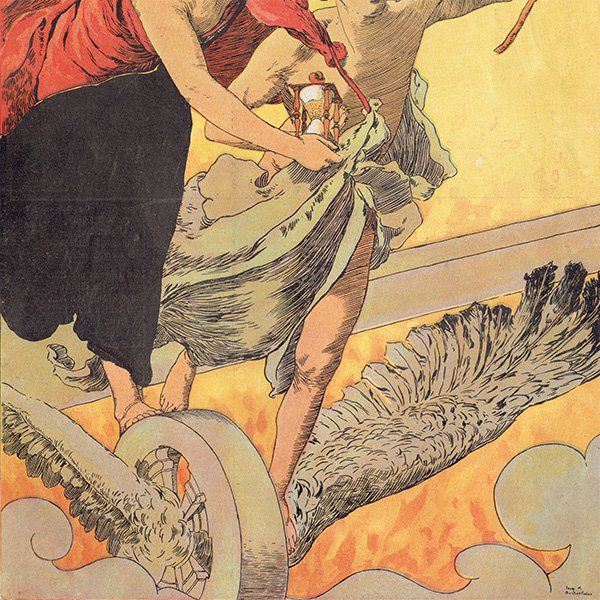 ドイツのイラスト文芸雑誌JUGEND（ユーゲント） 1896-6-20 NR.25  0024