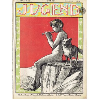 ドイツのイラスト文芸雑誌JUGEND（ユーゲント） 1896-7-25 NR.30  0029