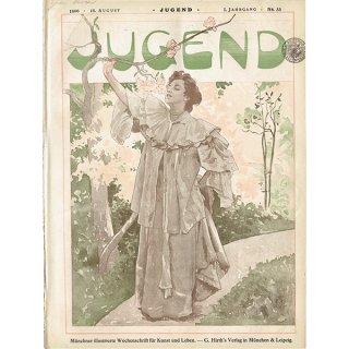 ドイツのイラスト文芸雑誌JUGEND（ユーゲント） 1896-8-15 NR.33  0032