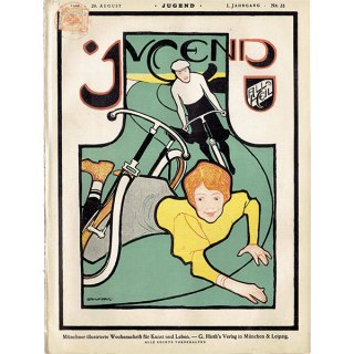 ドイツのイラスト文芸雑誌JUGEND（ユーゲント） 1896-8-29 NR.35  0034