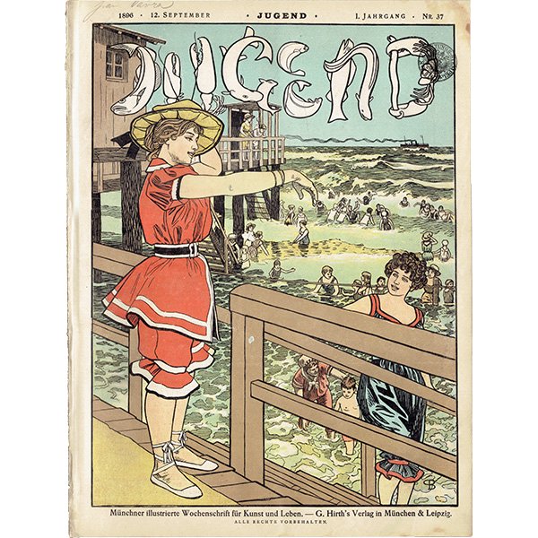 ドイツのイラスト文芸雑誌JUGEND（ユーゲント） 1896-9-12 NR.37 0036 