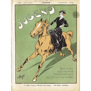 ドイツのイラスト文芸雑誌JUGEND（ユーゲント） 1896-10-10 NR.41  0040