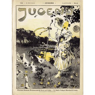 ドイツのイラスト文芸雑誌JUGEND（ユーゲント） 1896-10-17 NR.42  0041