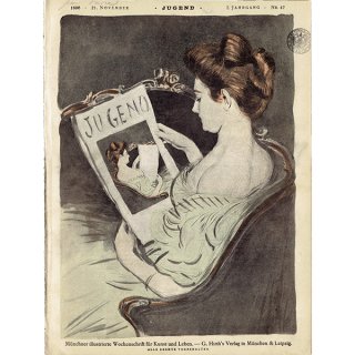 ドイツのイラスト文芸雑誌JUGEND（ユーゲント） 1896-11-21 NR.47  0046