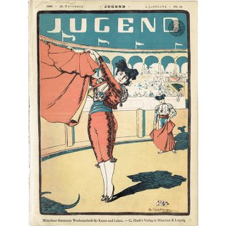ドイツのイラスト文芸雑誌JUGEND（ユーゲント） 1896-11-28 NR.48  0047