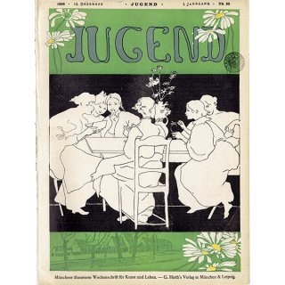 ドイツのイラスト文芸雑誌JUGEND（ユーゲント） 1896-12-12 NR.50  0049
