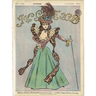 ドイツのイラスト文芸雑誌JUGEND（ユーゲント） 1896-12-19 NR.51  0050