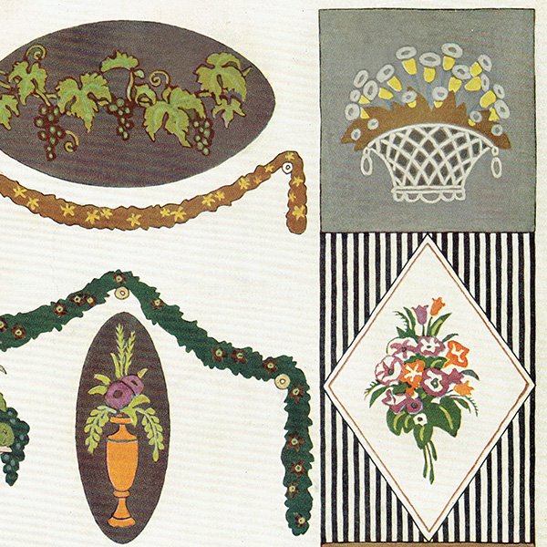 DEKORATIVE VORBILDER 1913 デコレーション 装飾アンティークプリント  0056