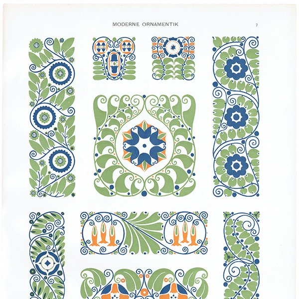 DEKORATIVE VORBILDER 1913 装飾 デコレーション アンティークプリント  0067