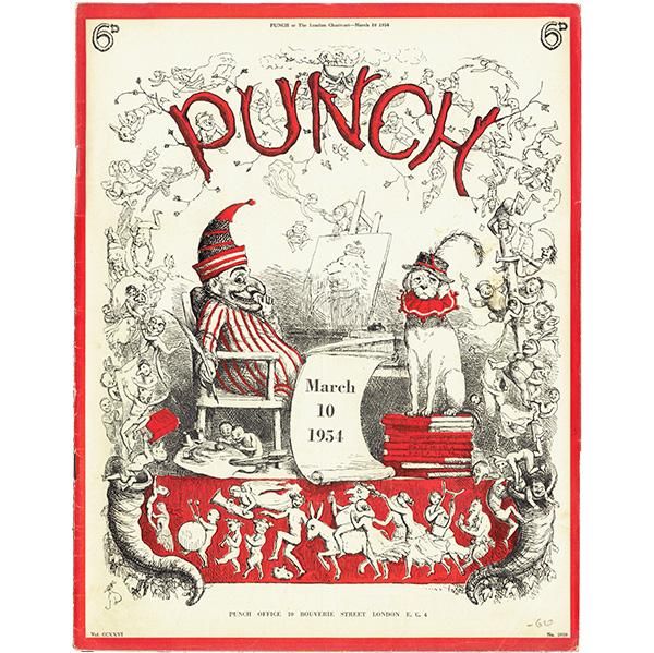 風刺画 イギリスの週刊風刺漫画雑誌PUNCH(パンチ)1954年3月10日号 0252