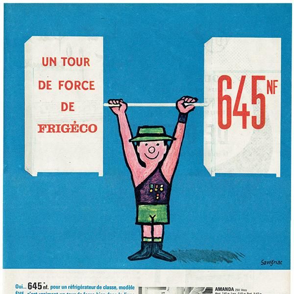 フランス ヴィンテージ広告 / レイモン・サヴィニャック FRIGECO フランス ヴィンテージ広告 / レイモン・サヴィニャック FRIGECO