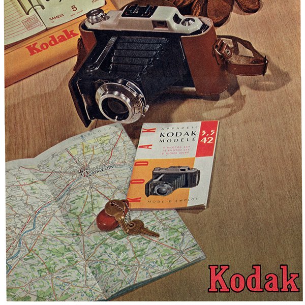 フランス ヴィンテージ広告 / KODAK カメラ 1954年 0262