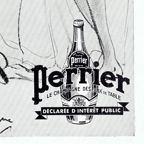 フランス ヴィンテージ広告 / Perrier ペリエ 1936年 0282 - アンティーク&ヴィンテージの古いプリント・紙もの Comfy  design