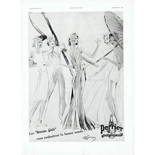 フランス ヴィンテージ広告 / Perrier ペリエ 1936年 0282