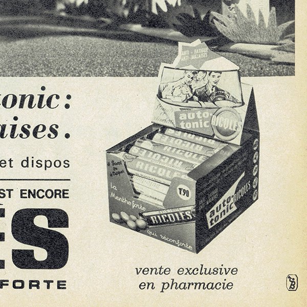 フレンチヴィンテージ広告 / RICQLES シトロエンDS 1964年 0103
