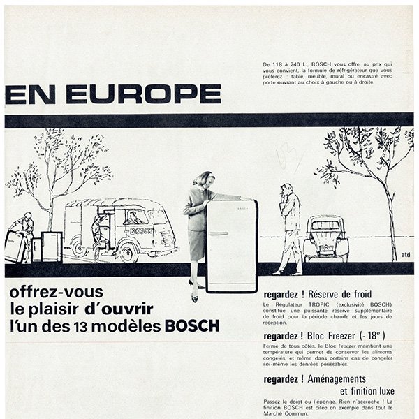 フランス ヴィンテージ広告 / BOSCHとPepsi 1963年 0263