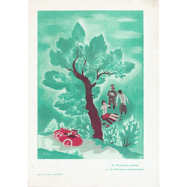 フレンチヴィンテージプリント / Lucien Boucher(ルシアン・ブーシェー) 1933年 0267