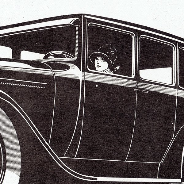 クラシックカー フレンチヴィンテージ広告 / Citroën シトロエン 1928年  0093