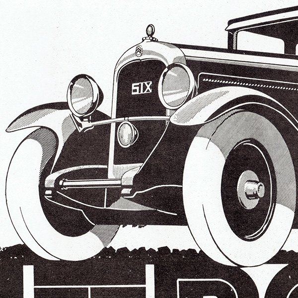 クラシックカー フレンチヴィンテージ広告 / Citroën シトロエン 1928年  0093