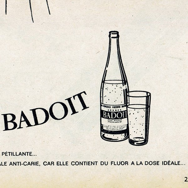フレンチヴィンテージ広告 / BADOIT（バドワ） 1961年 0258