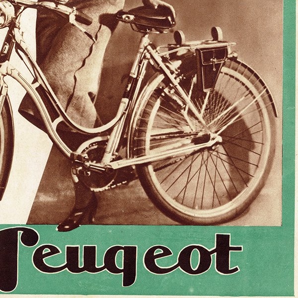 フランス ヴィンテージ広告 / Peugeot（プジョー）自転車 1937年 0098 - アンティーク&ヴィンテージの古いプリント・紙もの  Comfy design