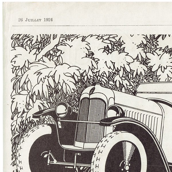 クラシックカー フレンチヴィンテージ広告 / Citroën シトロエン 1924年  0110
