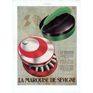フレンチヴィンテージ広告 / MARQUISE DE SEVIGNE（マルキーズ）チョコレート 1934年 0285